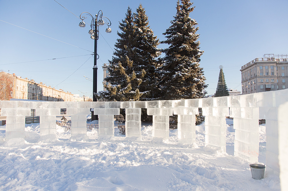 Изображение Строительство ледового городка в Нижнем Тагиле